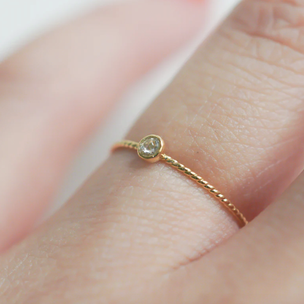 Rose Cut Diamond Ring