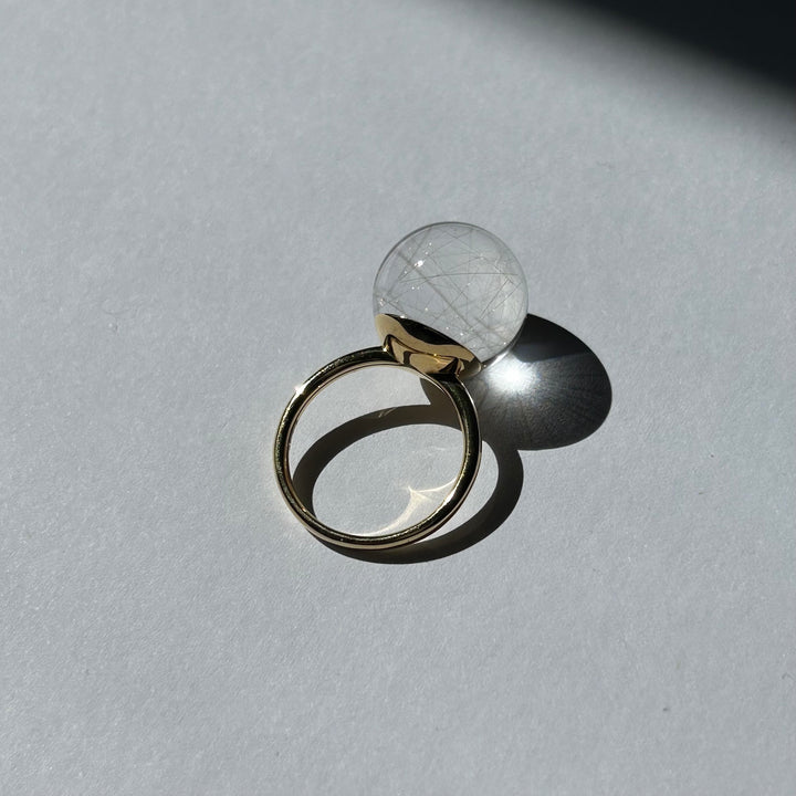Rutilated Quartz Gyoku Ring