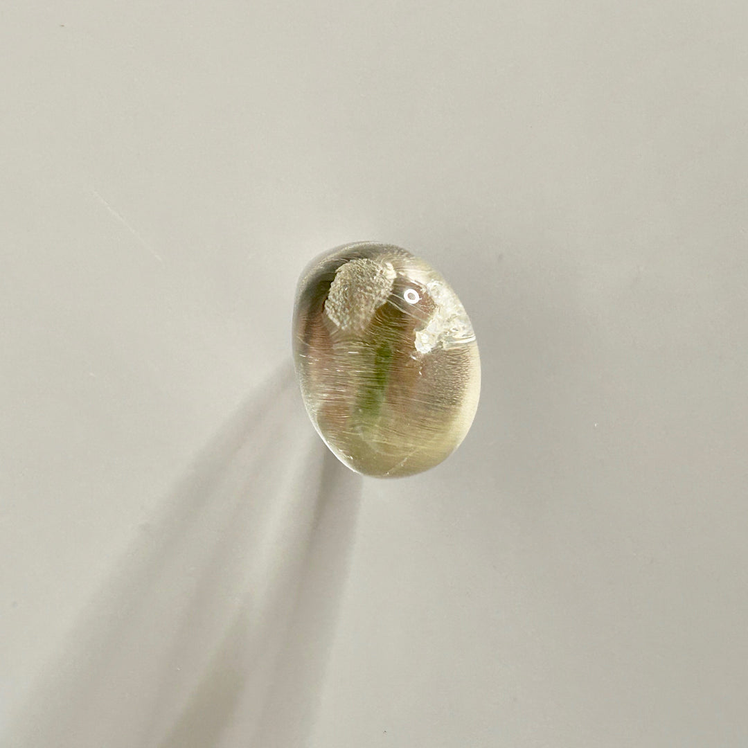 Himalaya Quartz Round Rock Ring
