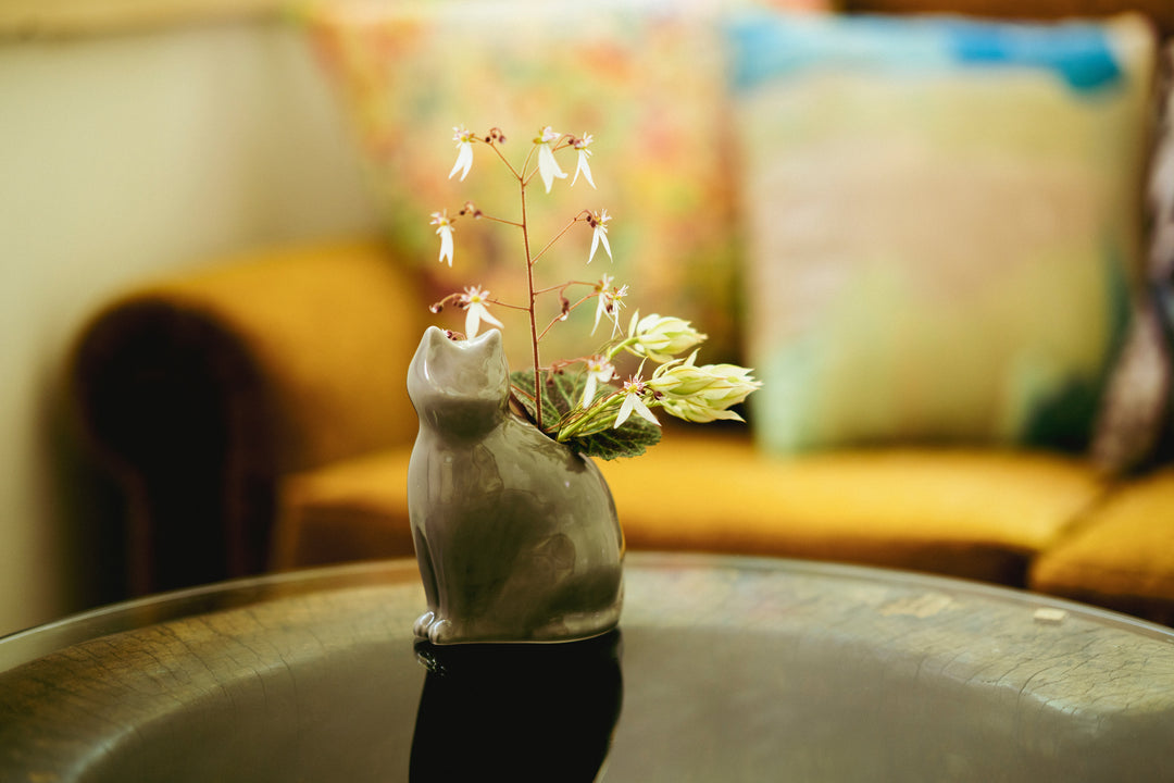 I AM Black Cat Vase