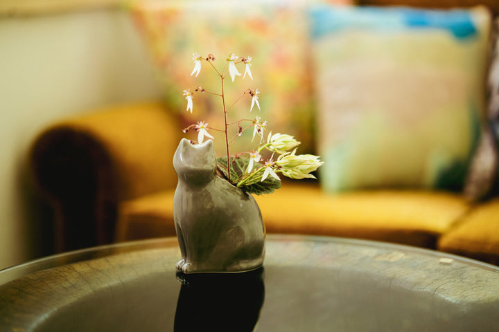 I AM Black Cat Vase