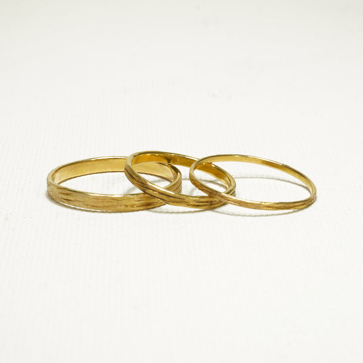 1mm Wooden Texture Ring