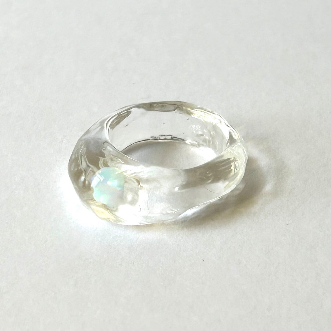Opal Glass Ring